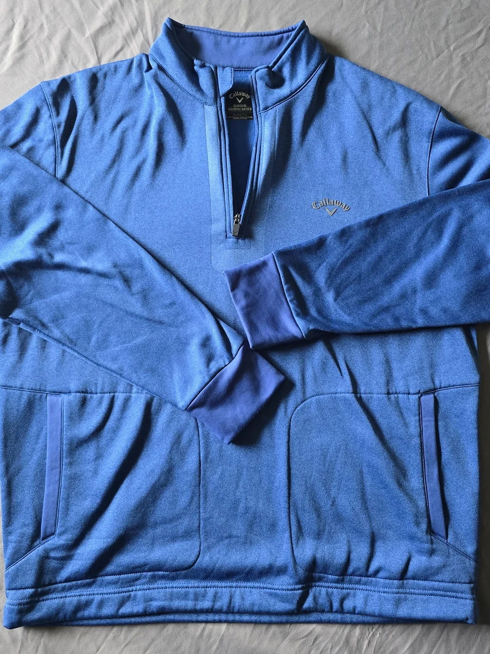 Callaway Men's Royal Blue Quarter-Zip Pullover with Contrast Trim